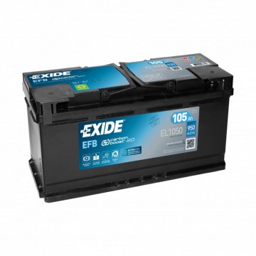 EXIDE EFB EL1050 105Ah 950A R+